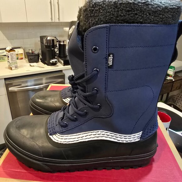 Vans Standard Snow MTE Winter Boots WATERPROOF VN000D2DYA6 MENS 12 BLACK/NAVY - Picture 6 of 14